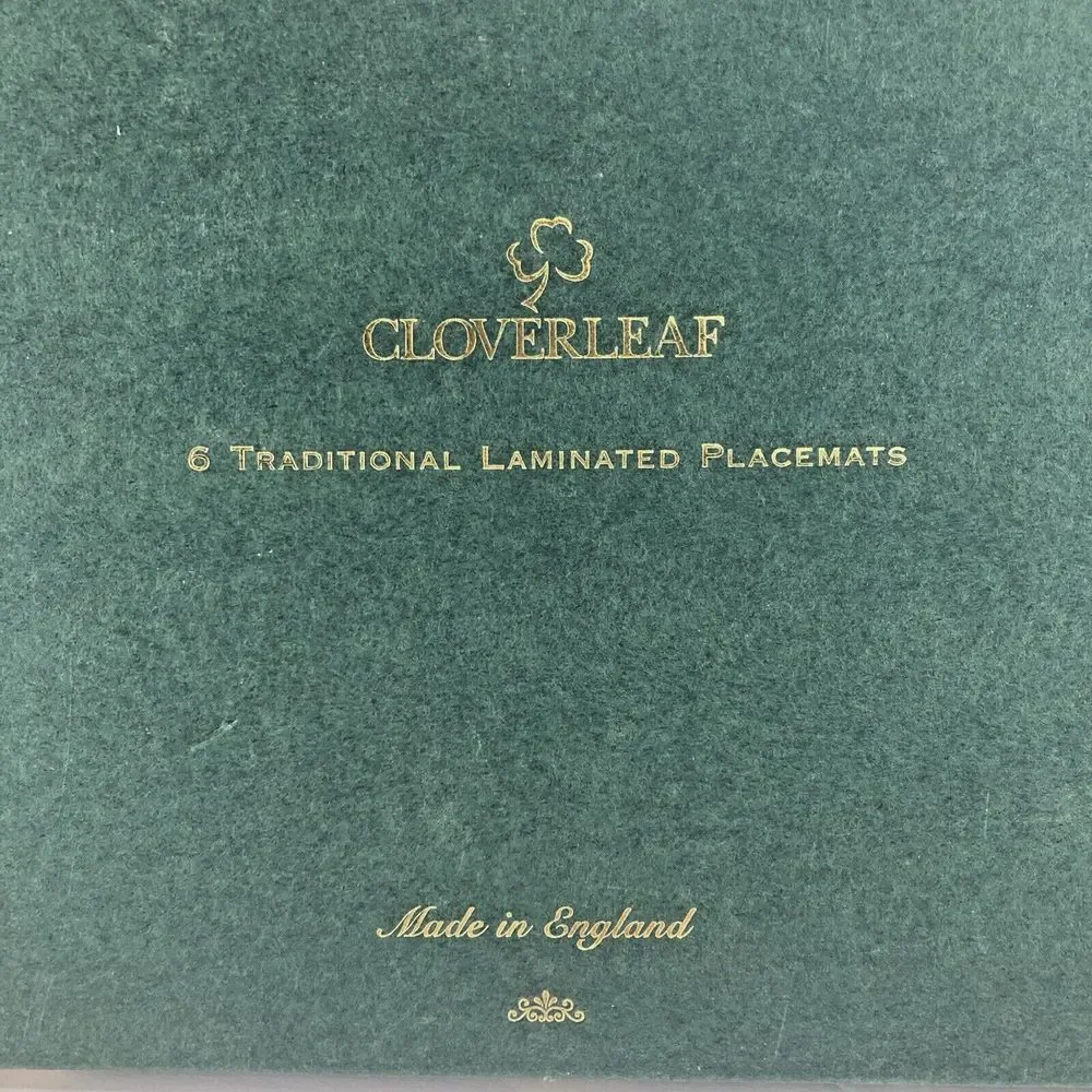 Vintage Clover Leaf Cork Back‎ Table Mats Set of 6 Landscapes by John Constable
